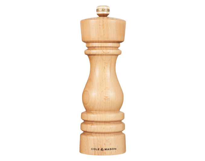 COLE&MASON Pfeffermühle London Buche natur 18x5.8x5.8 cm in präsentiert im Onlineshop von KAQTU Design AG. Salz & Pfeffer ist von COLE & MASON
