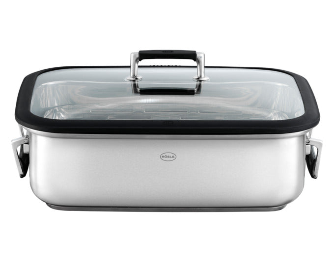 RÖSLE Bräter Silence Pro rechteckig in präsentiert im Onlineshop von KAQTU Design AG. Topf ist von RÖSLE