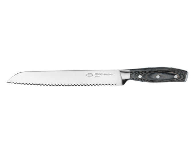 RÖSLE Brotmesser Wolfgrey mit Griff Pakka 22 cm L 34.7 cm in präsentiert im Onlineshop von KAQTU Design AG. Küchenmesser ist von RÖSLE