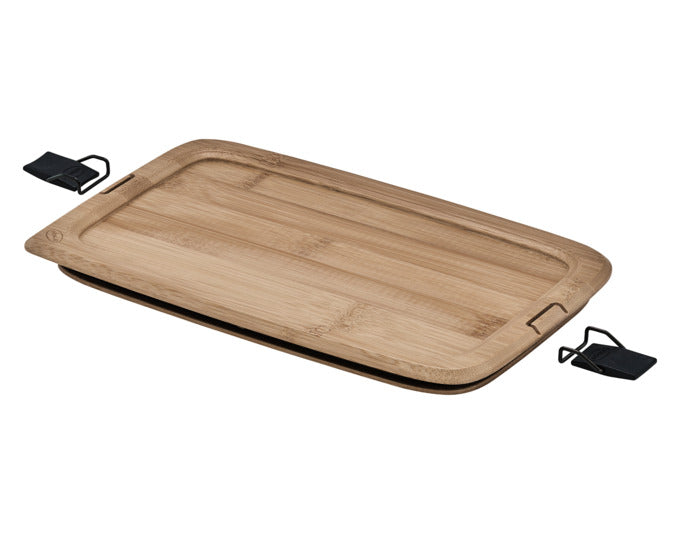 RÖSLE Brotzeitdeckel Flexx 2Go Bambus eckig mit Clips 1.5 l in präsentiert im Onlineshop von KAQTU Design AG. Topf ist von RÖSLE