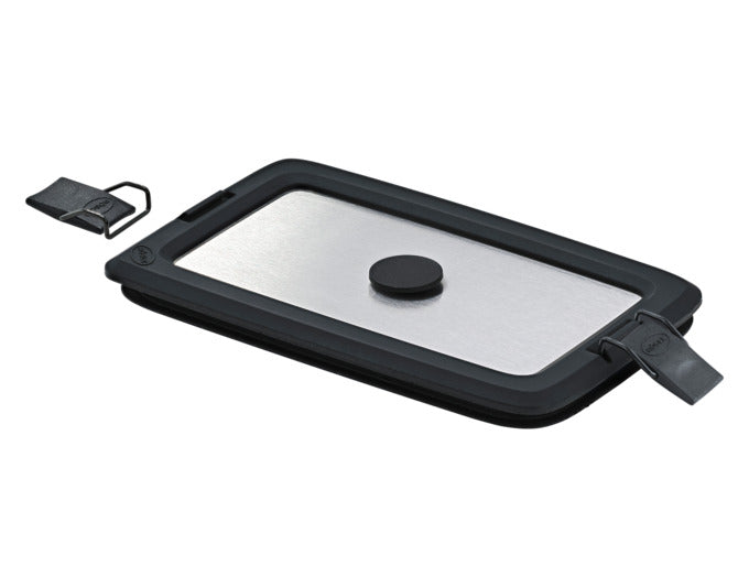 RÖSLE Edelstahldeckel Flexx 2Go eckig mit Clips 1.5 l in präsentiert im Onlineshop von KAQTU Design AG. Topf ist von RÖSLE