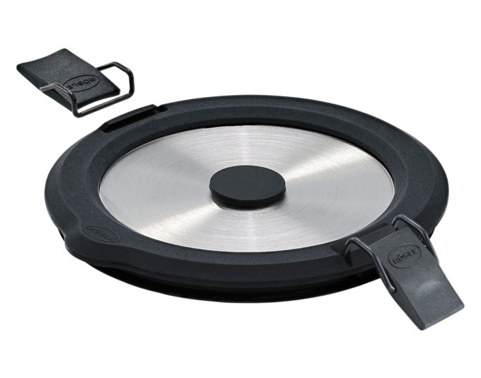 RÖSLE Edelstahldeckel Flexx 2Go rund mit Clips 1.4 l in präsentiert im Onlineshop von KAQTU Design AG. Topf ist von RÖSLE