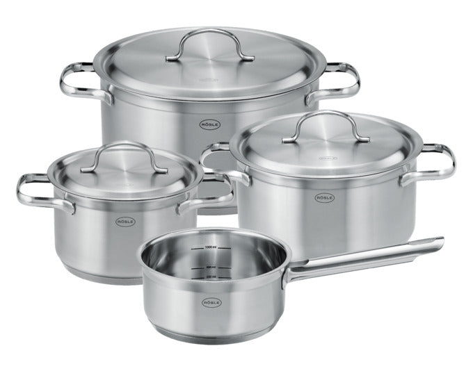 RÖSLE Topf-Set Pureelements 4-teilig ø 16/20/24 cm in präsentiert im Onlineshop von KAQTU Design AG. Topf ist von RÖSLE