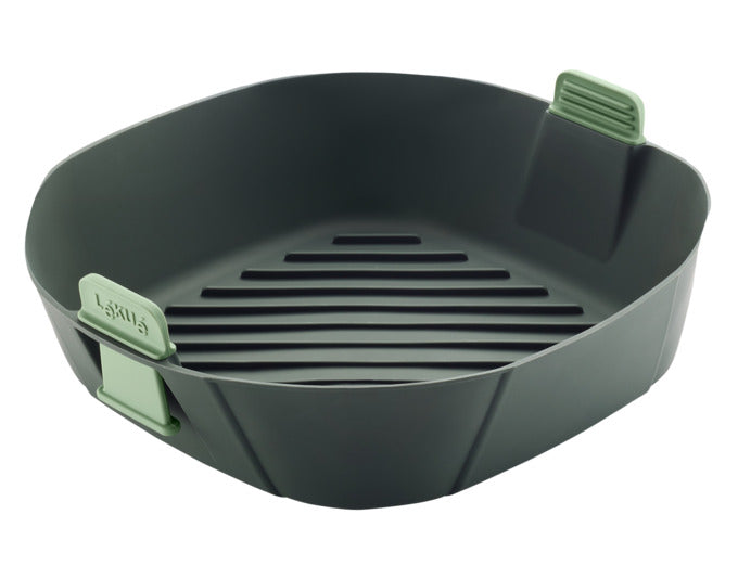 LÉKUÉ Silikonform für Heissluftfritteuse XL grau ø 25 cm in präsentiert im Onlineshop von KAQTU Design AG. Backform / Backblech ist von LEKUE