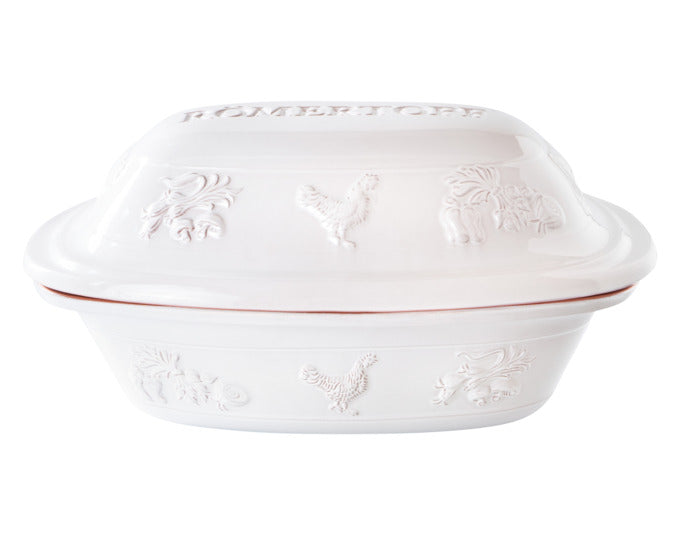 RÖMERTOPF Bräter Rustico 3.5 l 37x27x20 cm weiss in präsentiert im Onlineshop von KAQTU Design AG. Topf ist von RÖMERTOPF