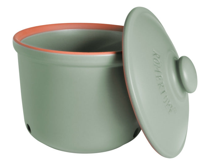 Entdecken Sie den RÖMERTOPF Frischetopf Maxi 2.8 l in grün – ideal für die frische Lagerung von Gemüse und Kartoffeln. Hochwertiger Ton sorgt für optimale Bedingungen.