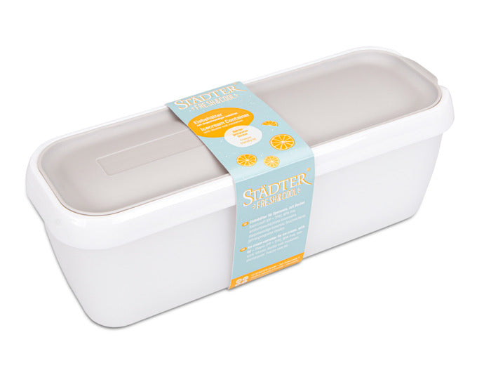Der STÄDTER Glacebehälter 1.3 l fresh&cool in grau bietet optimale Aufbewahrung für Ihr Eis. Langanhaltende Kühlung und praktisches Design für Genuss pur!