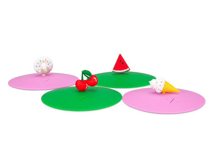 STÄDTER Glasabdeckungen mit Figur Set 4-teilig ø 10.5 cm fresh&cool in präsentiert im Onlineshop von KAQTU Design AG. Topf ist von STÄDTER