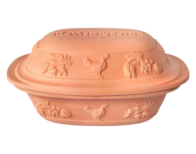 RÖMERTOPF Bräter Rustico 5.0 l 37x27x20 cm terracotta in präsentiert im Onlineshop von KAQTU Design AG. Topf ist von RÖMERTOPF