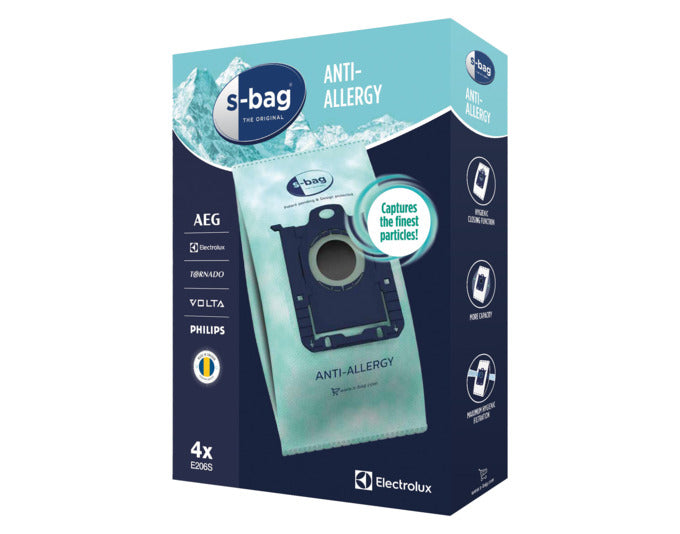 ELECTROLUX Staubbeutel Anti-Allergy E206S 4 Stück in präsentiert im Onlineshop von KAQTU Design AG. Haushaltshilfen ist von ELECTROLUX
