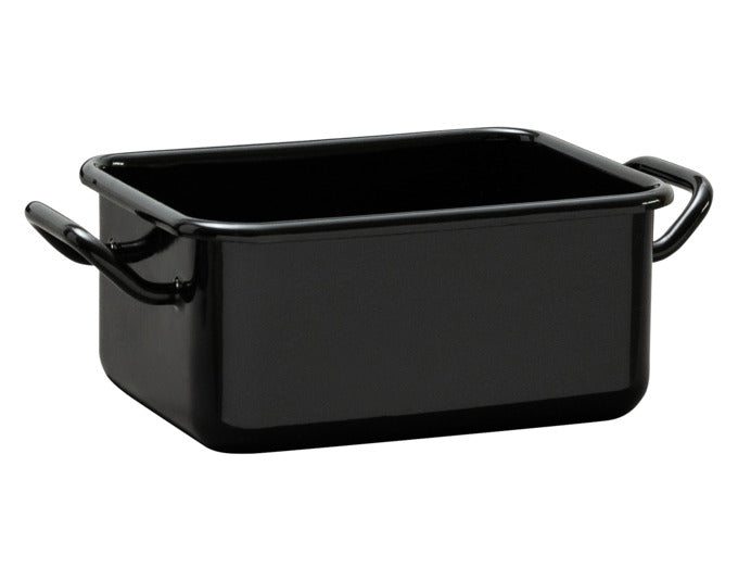 RIESS Mini Back- und Servierform 23x15x7 cm schwarz Emaille in präsentiert im Onlineshop von KAQTU Design AG. Backform / Backblech ist von RIESS