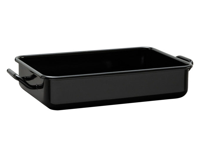 RIESS Mini Back- und Servierform 23x15x7 cm schwarz Emaille in präsentiert im Onlineshop von KAQTU Design AG. Backform / Backblech ist von RIESS