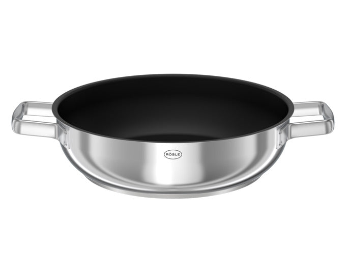 Entdecken Sie die RÖSLE Servierpfanne Moments ø 28 cm mit innovativer ProPlex Antihaftbeschichtung – ideal für gesundes Kochen und stilvolles Servieren.