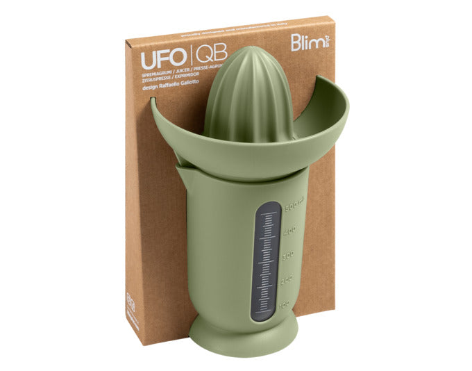 Entdecken Sie die BLIM PLUS Zitruspresse Ufo 0.50 l in grün – Ihr idealer Küchenhelfer für frischen Saft aus Zitrusfrüchten. Hochwertig und nachhaltig!