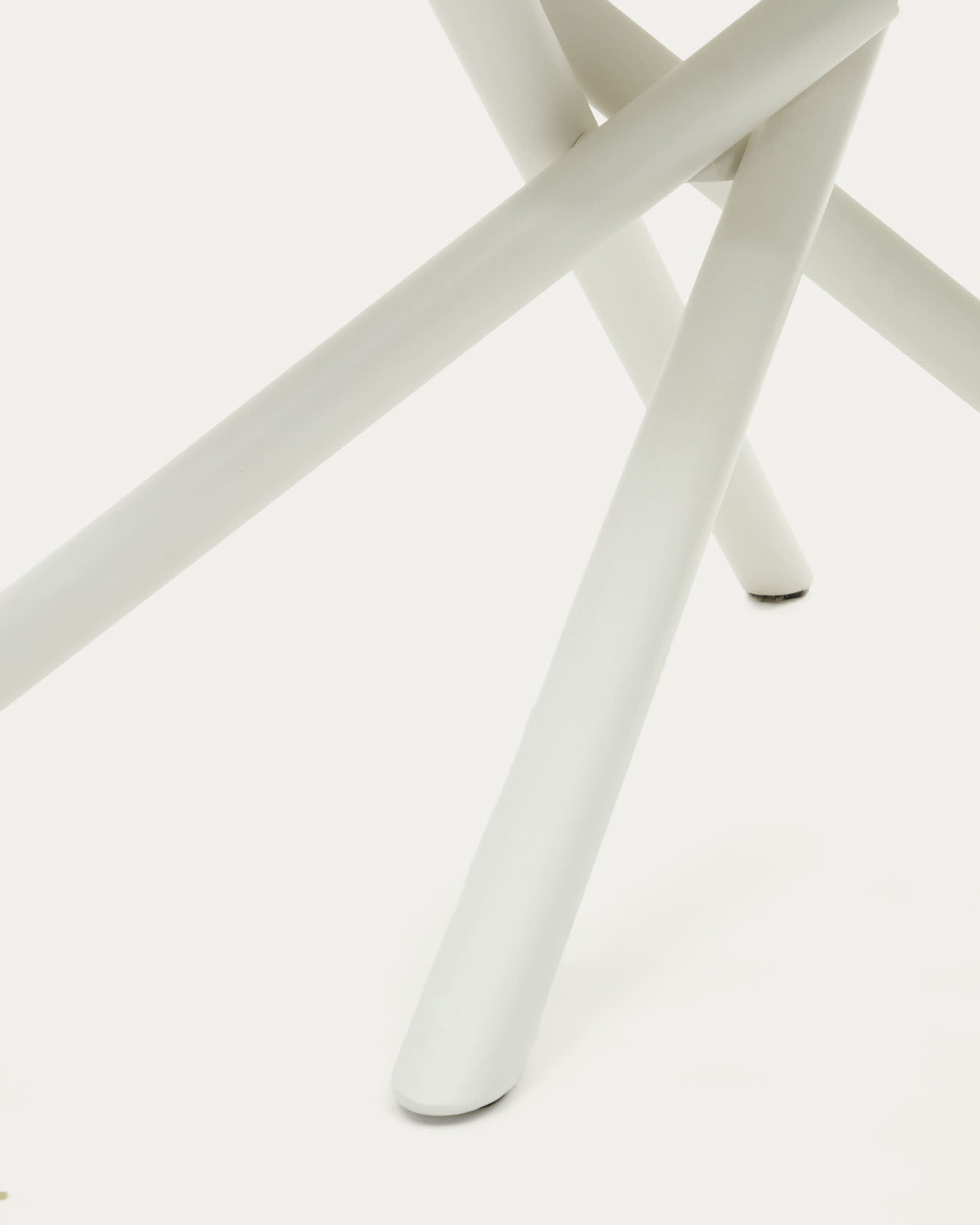 Eleganter Yodalia Ausziehtisch mit robuster Glasplatte und stabilen Stahlbeinen, 130-190x100 cm, perfekt für flexible Essbereiche.