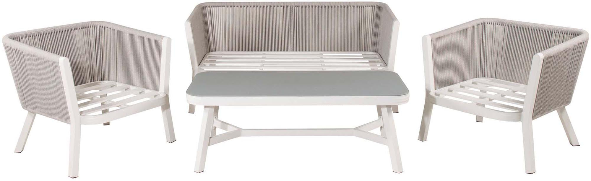 Virya Sofa Outdoorset 120cm in Weiss präsentiert im Onlineshop von KAQTU Design AG. Loungeset ist von Venture Home