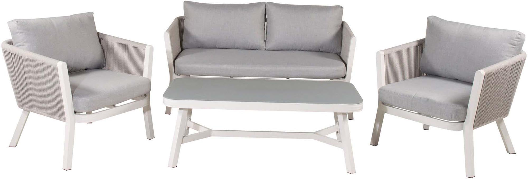Virya Sofa Outdoorset 120cm in Weiss präsentiert im Onlineshop von KAQTU Design AG. Loungeset ist von Venture Home