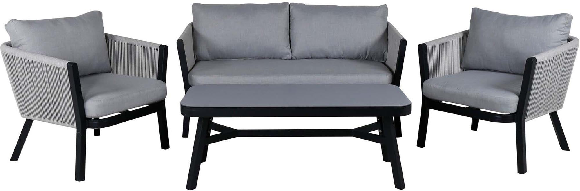 Virya Sofa Outdoorset 120cm in Grau präsentiert im Onlineshop von KAQTU Design AG. Loungeset ist von Venture Home