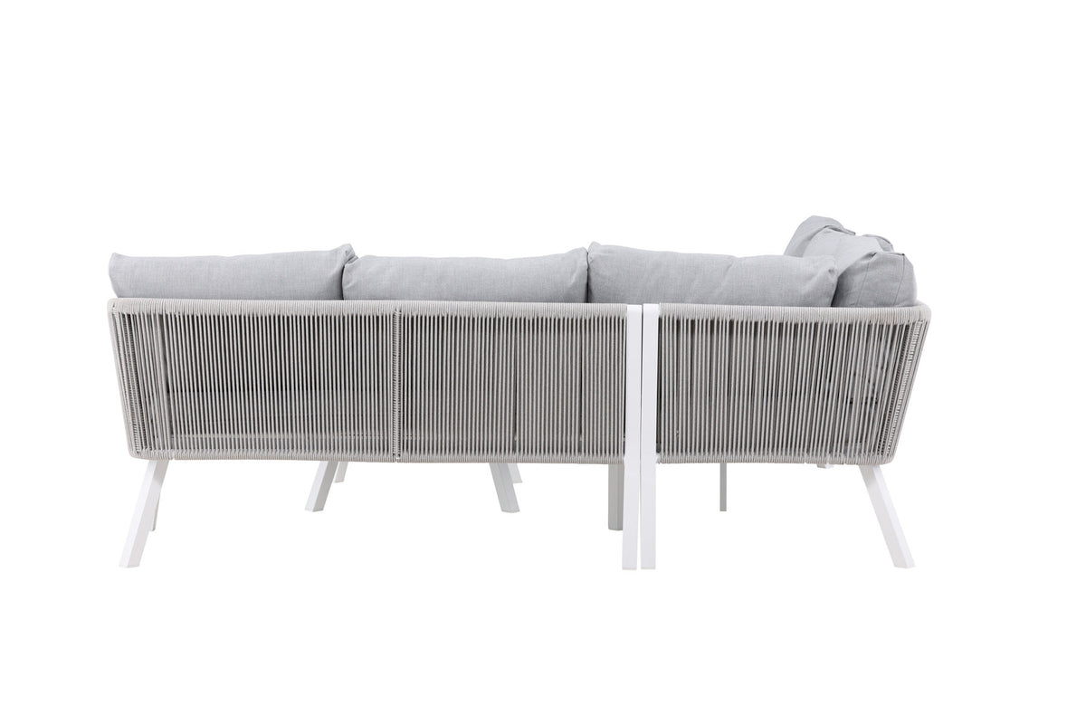 Virya Ecksofa Outdoorset 90cm in Grau / Hellgrau präsentiert im Onlineshop von KAQTU Design AG. Loungeset ist von Venture Home