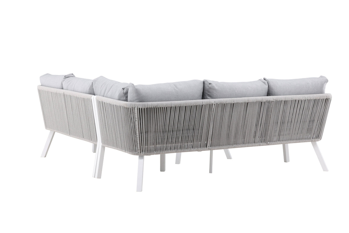 Virya Ecksofa Outdoorset 90cm in Grau / Hellgrau präsentiert im Onlineshop von KAQTU Design AG. Loungeset ist von Venture Home