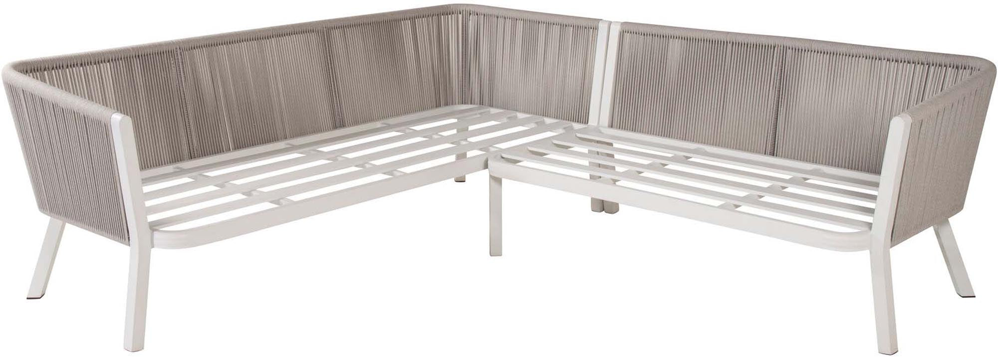 Entspannen Sie stilvoll im Freien mit dem Virya Ecksofa Outdoorset 90cm von Venture Home – modern, langlebig und komfortabel.