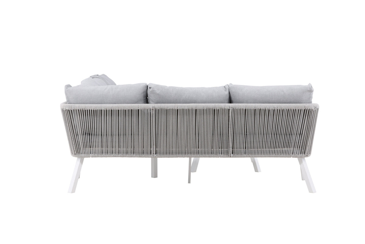 Virya Ecksofa Outdoorset 90cm in Grau / Hellgrau präsentiert im Onlineshop von KAQTU Design AG. Loungeset ist von Venture Home