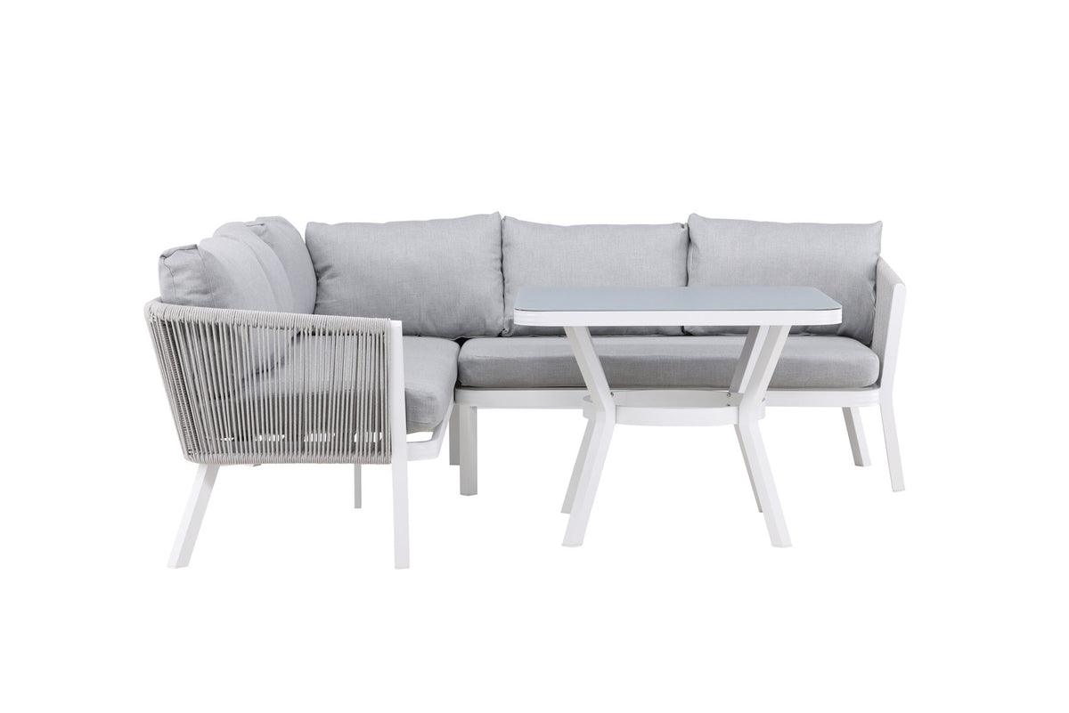 Virya Ecksofa Outdoorset 90cm in Grau / Hellgrau präsentiert im Onlineshop von KAQTU Design AG. Loungeset ist von Venture Home