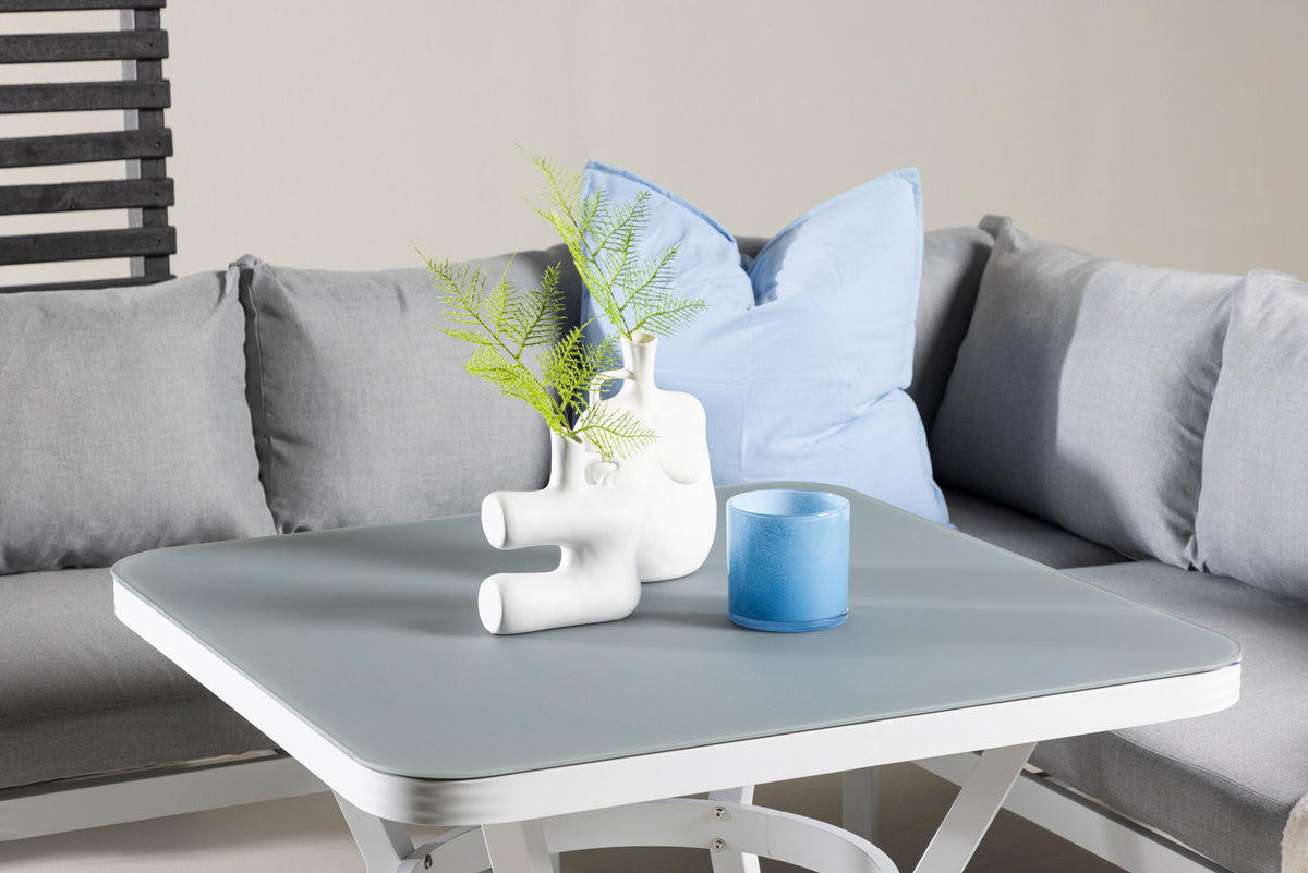 Virya Ecksofa Outdoorset 90cm in Grau / Hellgrau präsentiert im Onlineshop von KAQTU Design AG. Loungeset ist von Venture Home