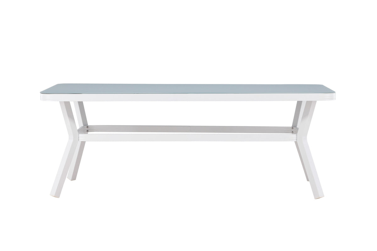 Virya Gartentisch in Weiss präsentiert im Onlineshop von KAQTU Design AG. Gartentisch ist von Venture Home