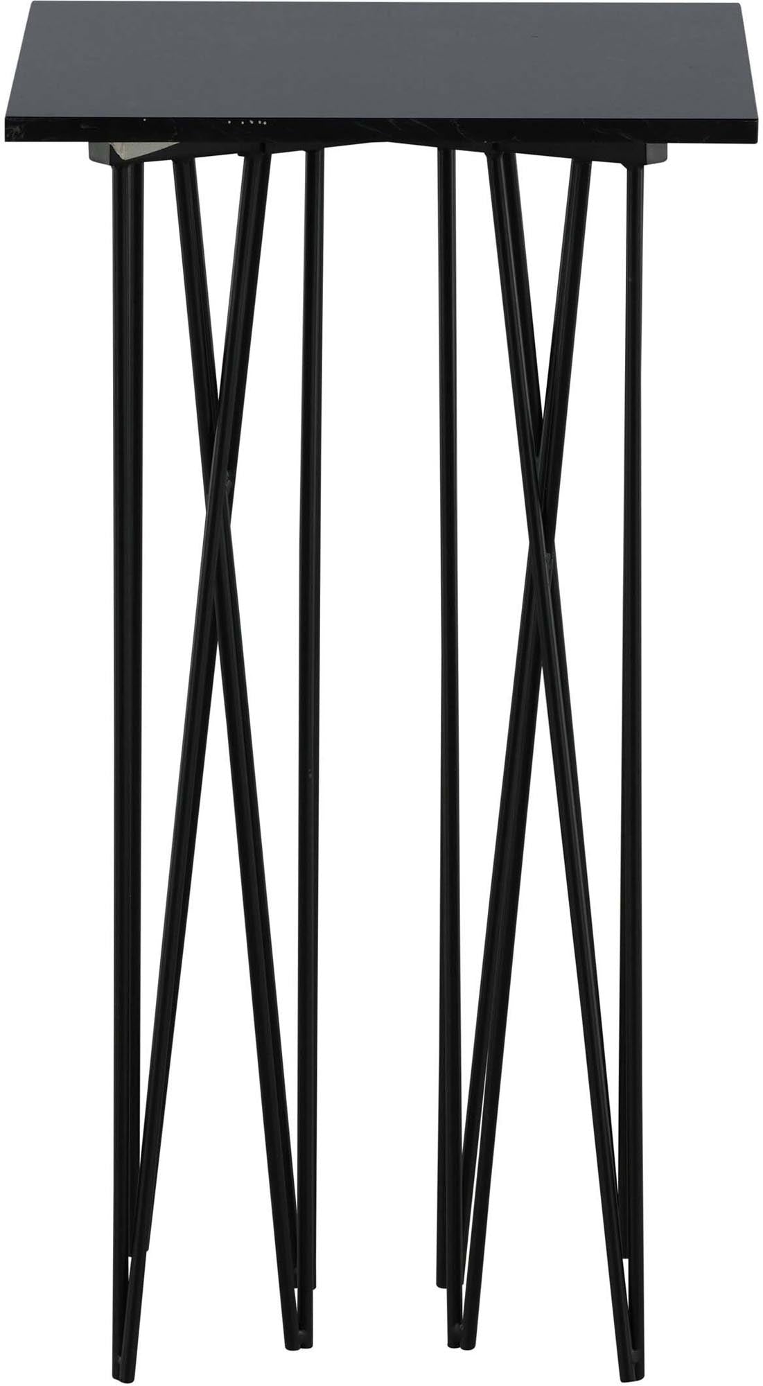 Stylischer Stone Beistelltisch von Furniture Fashion: Robuste Tischplatte aus Faserzement, modernes Metallgestell, ideal für jeden Raum.