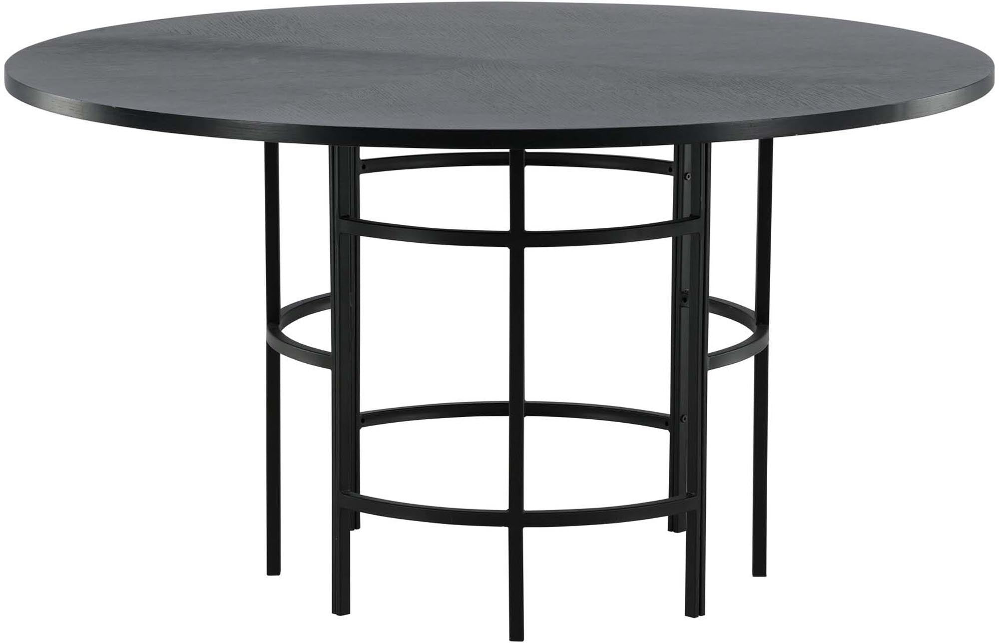 Der Copenhagen Esstisch von Furniture Fashion: Elegantes Design mit runder MDF-Tischplatte und stabilem Metalluntergestell. Modern und pflegeleicht.