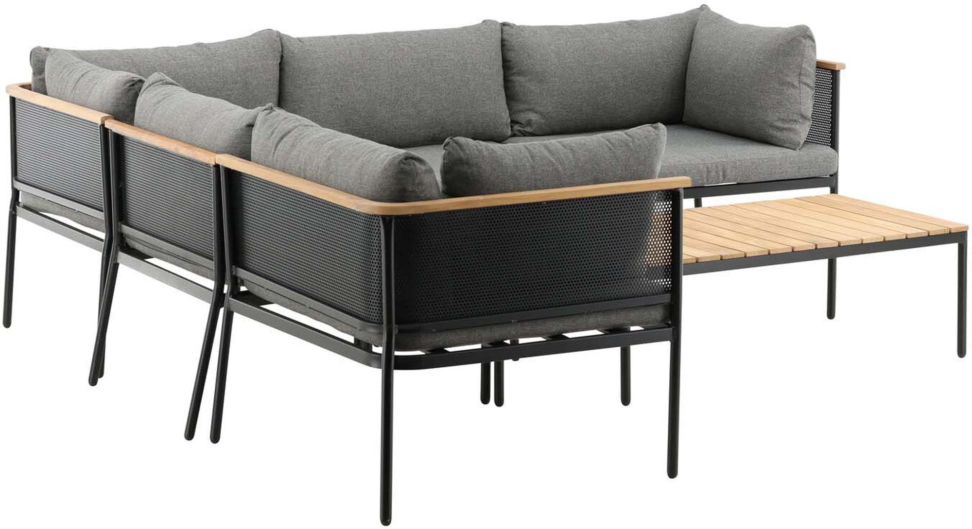 Entdecken Sie das Nettan Ecksofa Outdoorset von Venture Home: Flexibles Design, langlebige Materialien und bequeme Kissen für Ihre Gartenlounge.