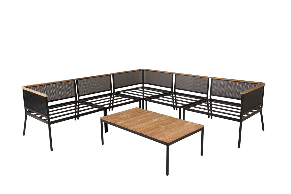 Nettan Ecksofa Outdoorset 106cm in Grau präsentiert im Onlineshop von KAQTU Design AG. Loungeset ist von Venture Home