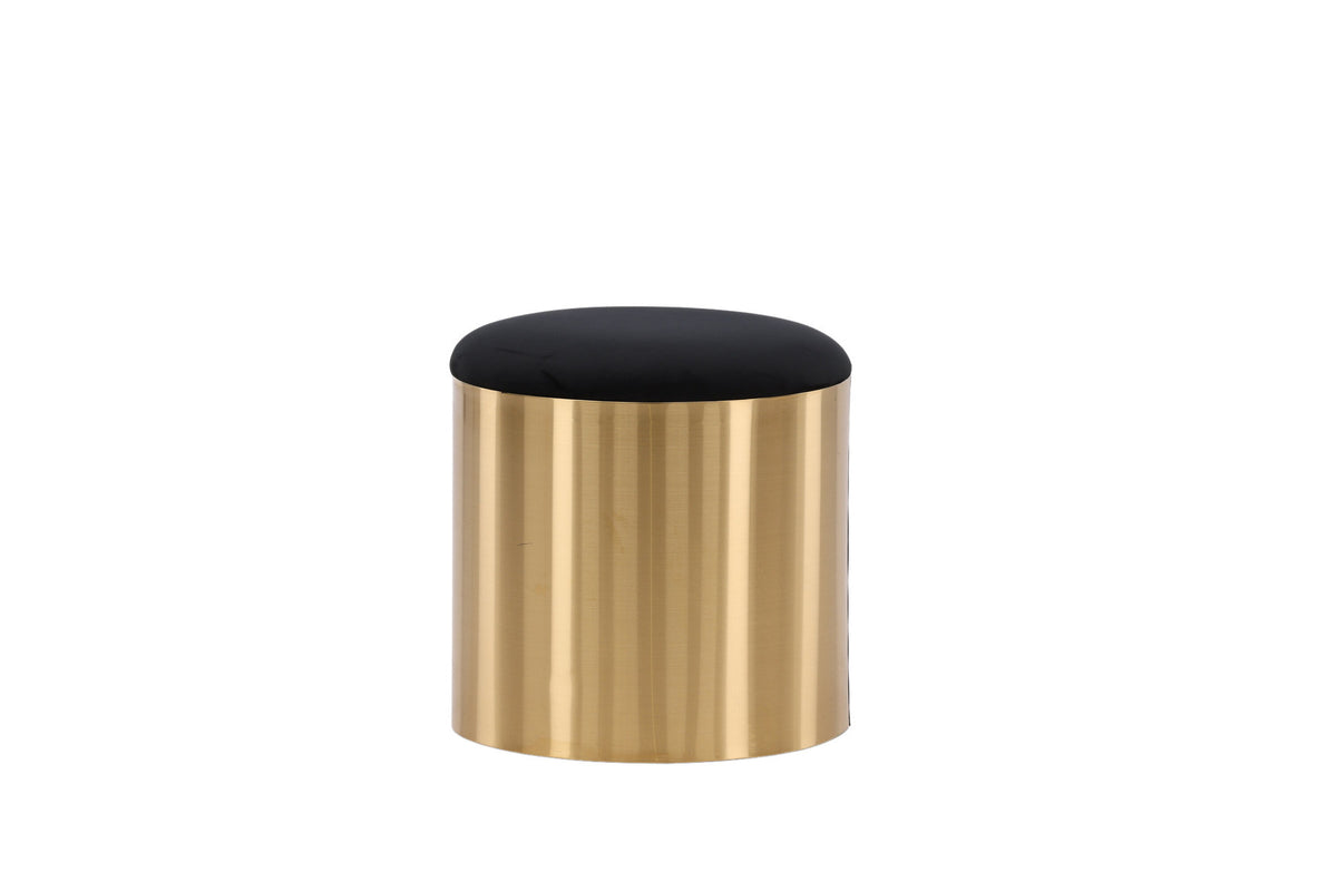 Puff Hocker in Gold präsentiert im Onlineshop von KAQTU Design AG. Pouf ist von Furniture Fashion