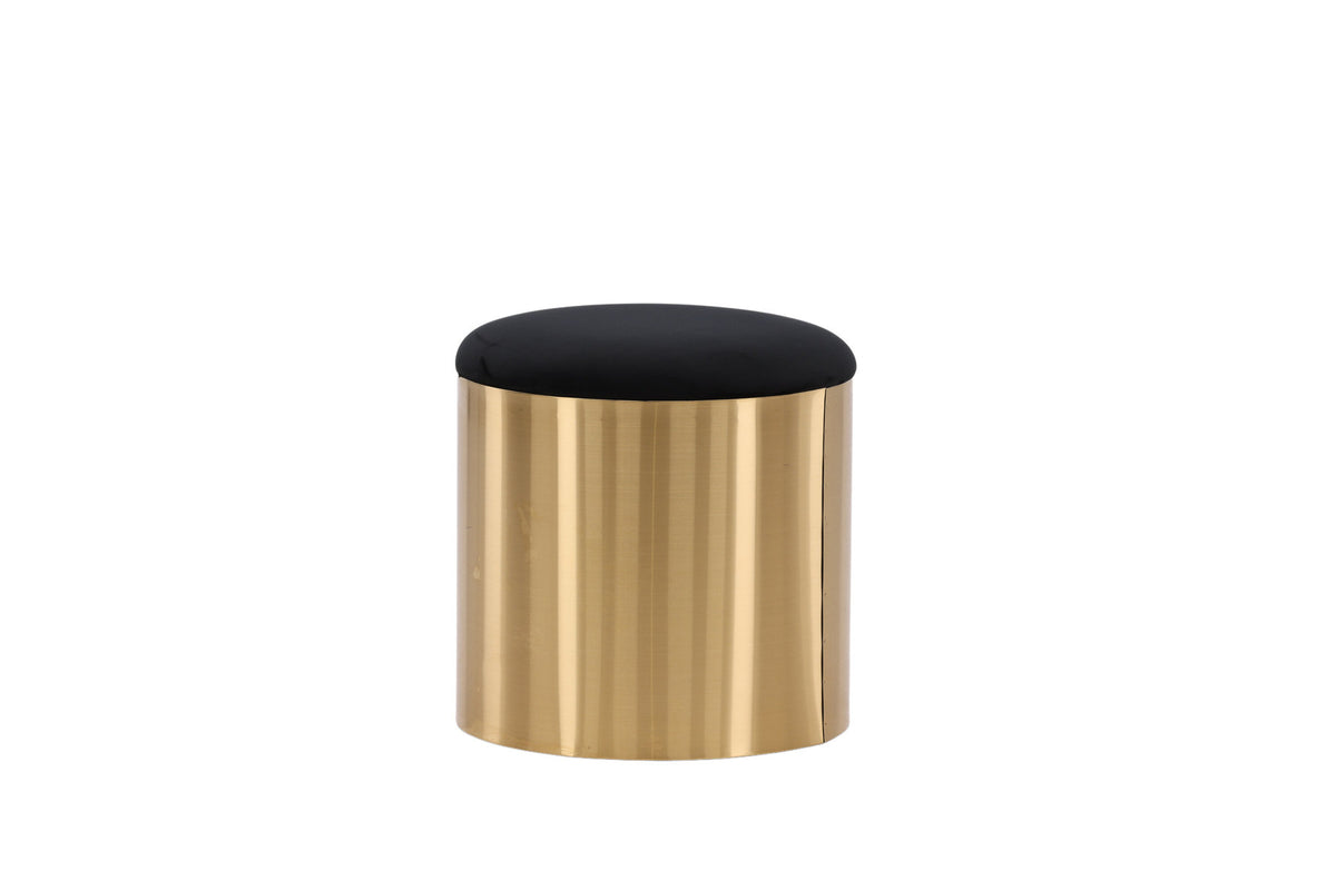 Puff Hocker in Gold präsentiert im Onlineshop von KAQTU Design AG. Pouf ist von Furniture Fashion