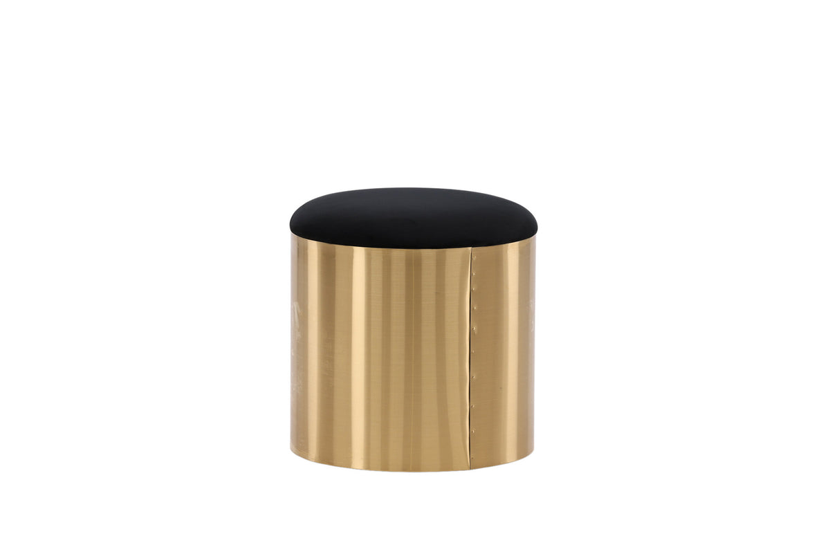 Puff Hocker in Gold präsentiert im Onlineshop von KAQTU Design AG. Pouf ist von Furniture Fashion