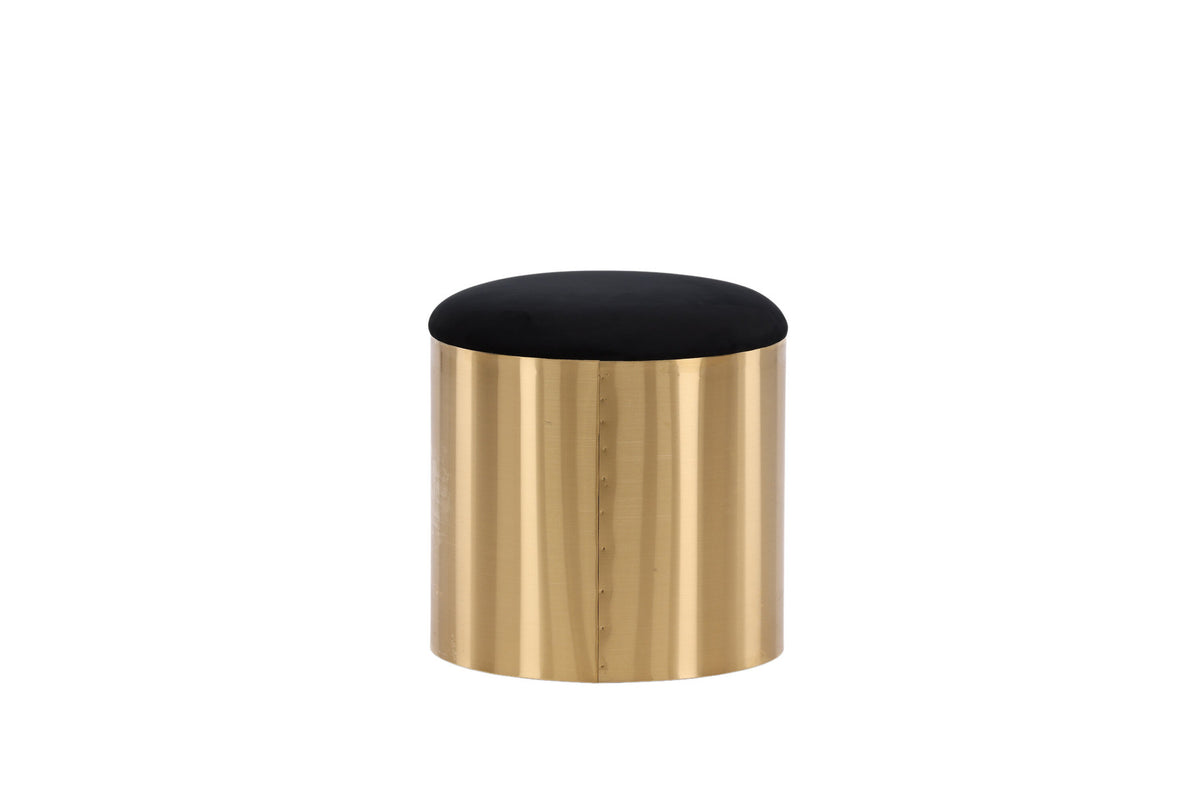 Puff Hocker in Gold präsentiert im Onlineshop von KAQTU Design AG. Pouf ist von Furniture Fashion