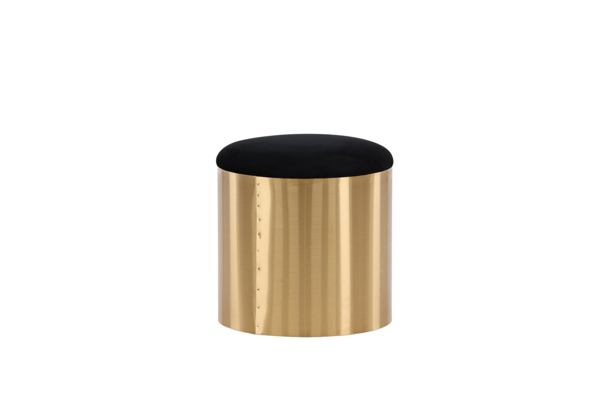 Puff Hocker in Gold präsentiert im Onlineshop von KAQTU Design AG. Pouf ist von Furniture Fashion