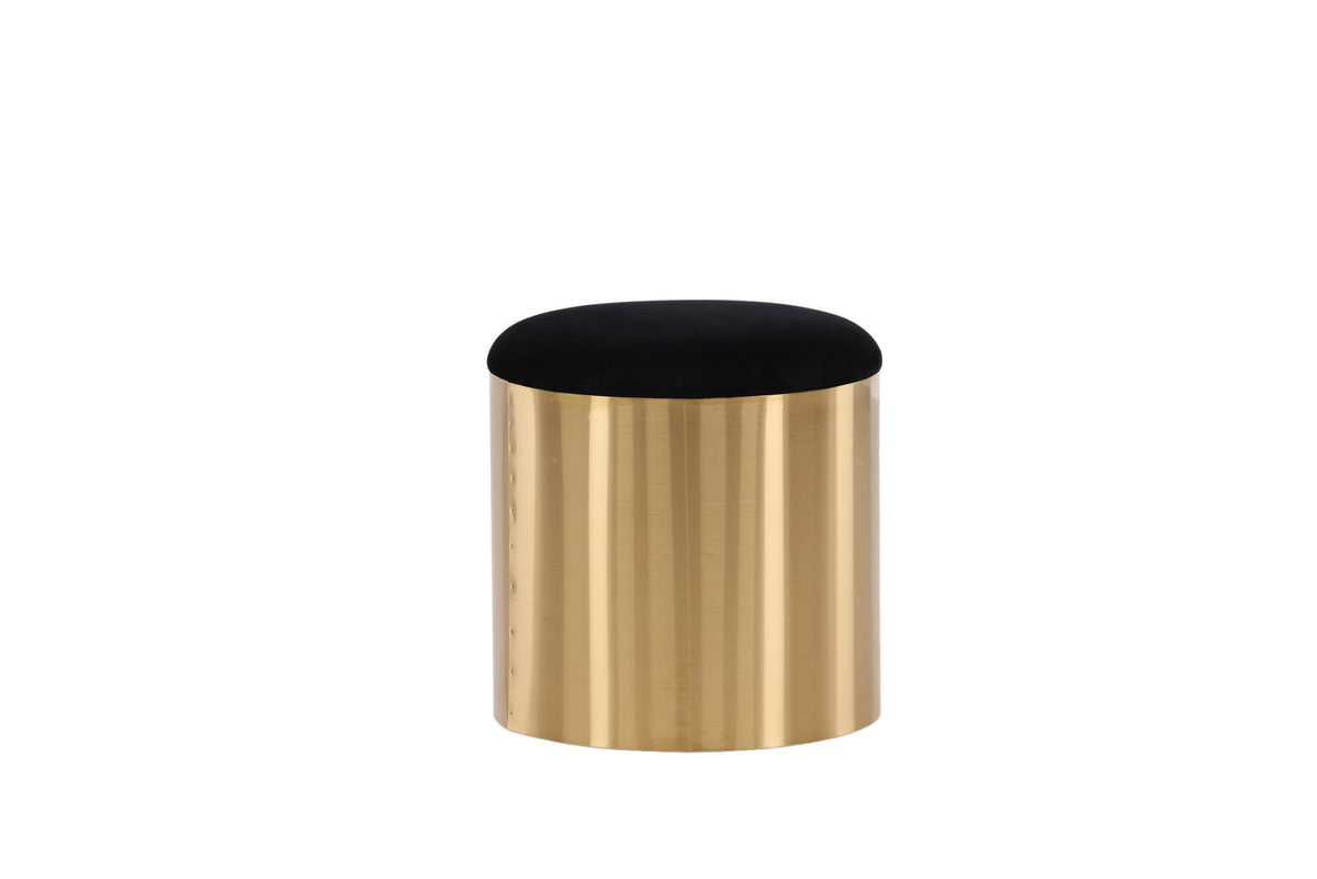 Puff Hocker in Gold präsentiert im Onlineshop von KAQTU Design AG. Pouf ist von Furniture Fashion
