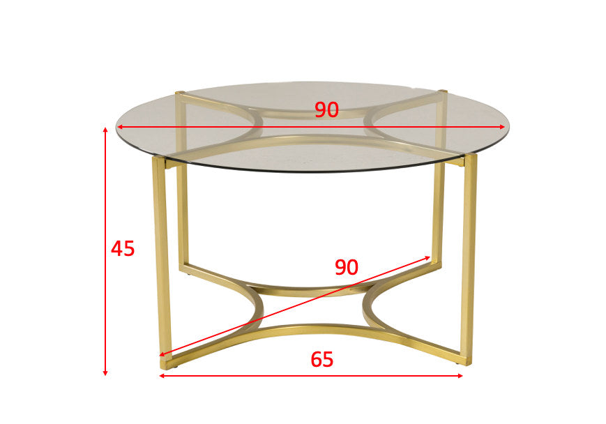 Kivik Beistelltisch in Gold präsentiert im Onlineshop von KAQTU Design AG. Beistelltisch ist von Furniture Fashion