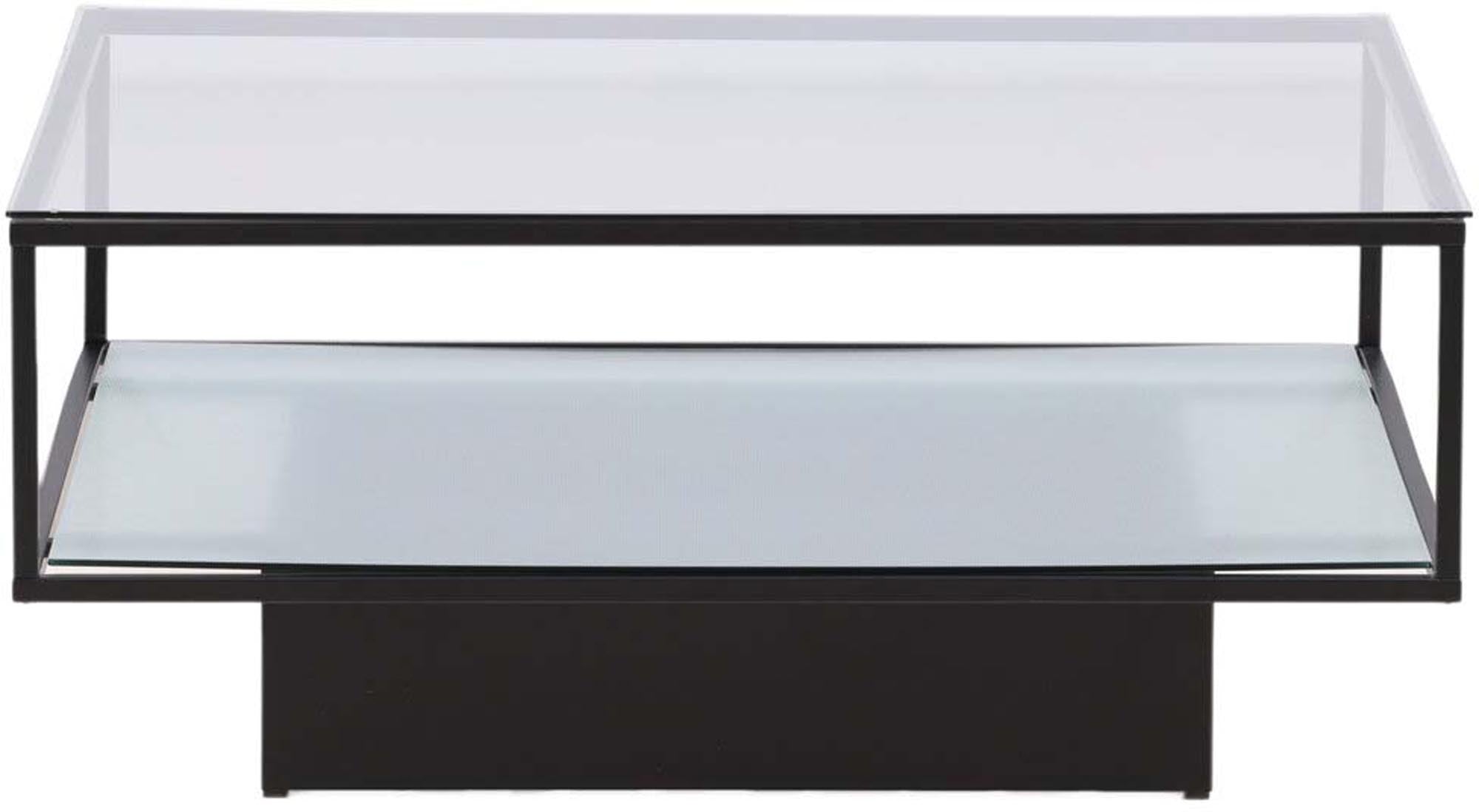 Stilvoller Maglehem Beistelltisch: Hochwertiges Glas und robuster Stahl vereinen Funktionalität und zeitlose Eleganz für Ihr Zuhause.