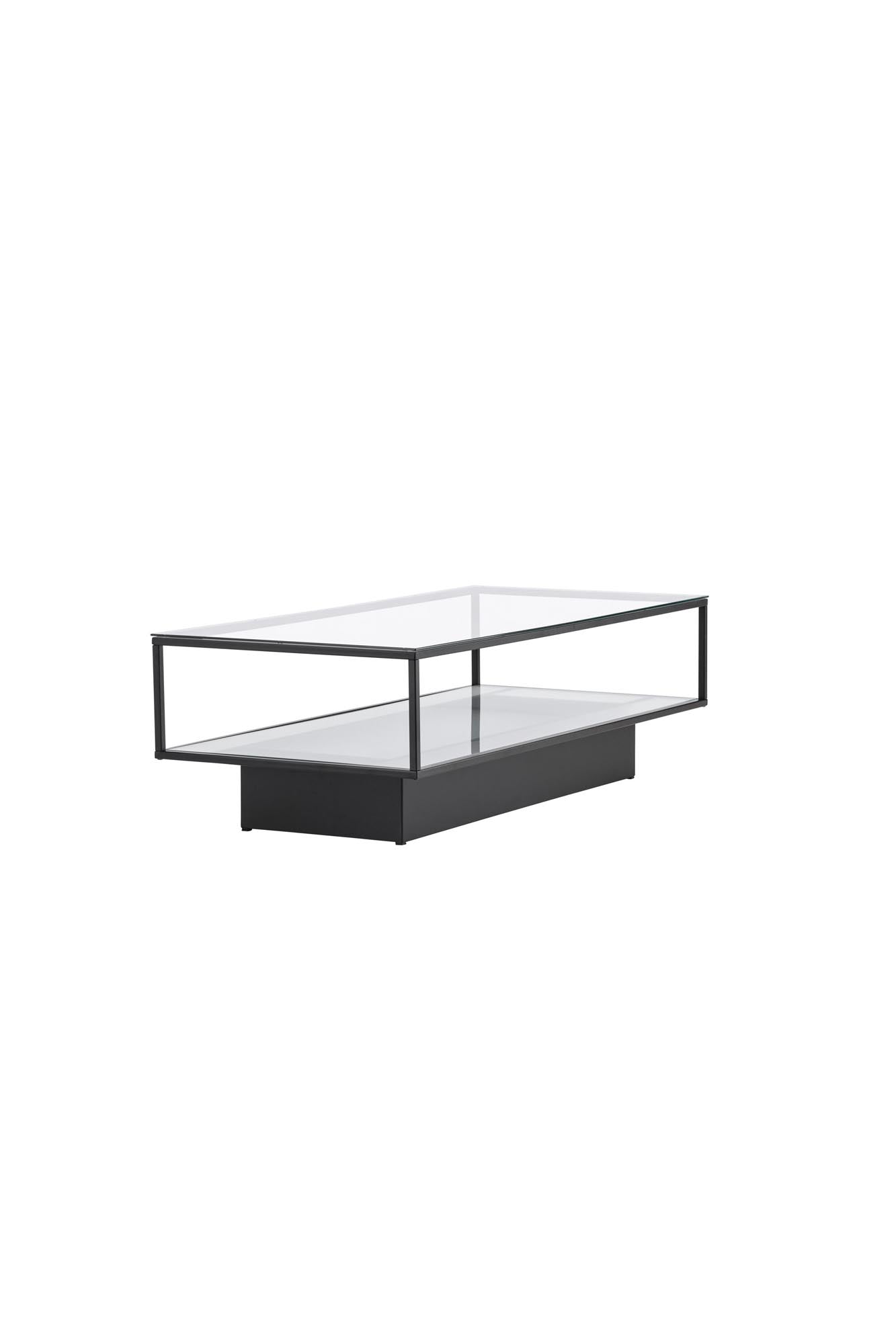 Stilvoller Maglehem Beistelltisch: Hochwertiges Glas und robuster Stahl vereinen Funktionalität und zeitlose Eleganz für Ihr Zuhause.