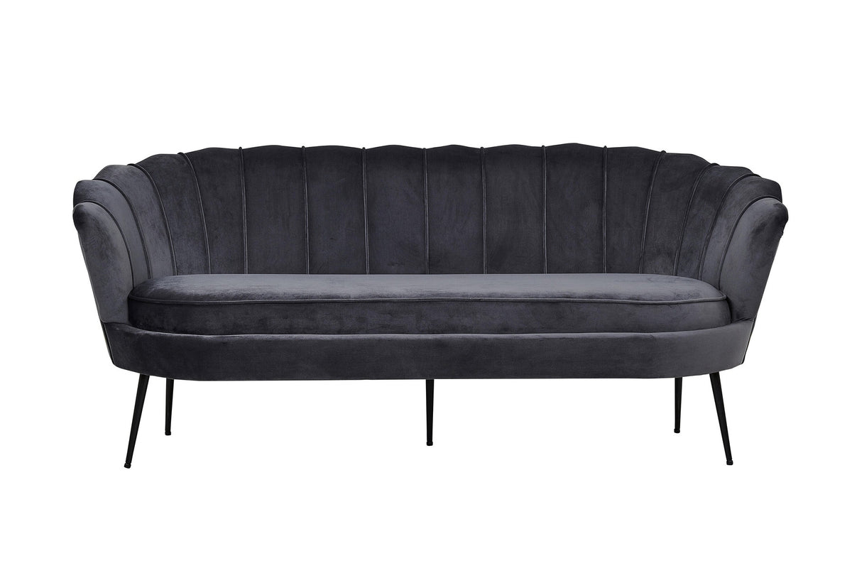 Calais Sofa in Dunkelgrau präsentiert im Onlineshop von KAQTU Design AG. 3er Sofa ist von Venture Home
