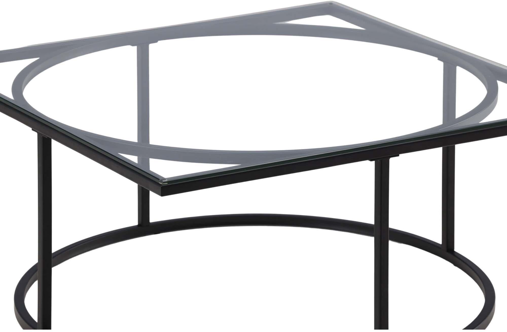 Moderner Skanör Beistelltisch: Hochwertige Glasoberfläche und robustes Stahlgestell für vielseitige Nutzung im Wohnraum.