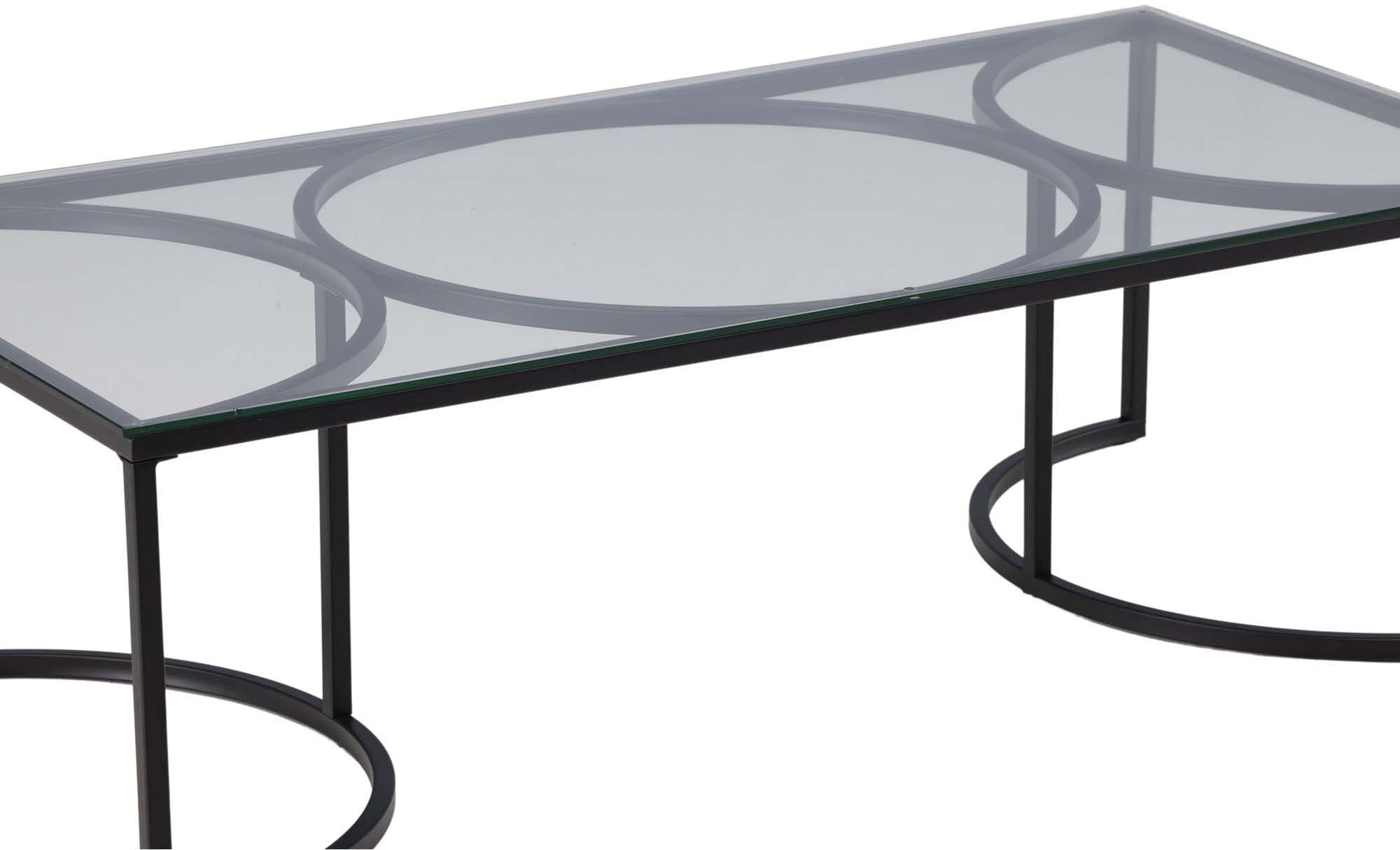 Skanör Beistelltisch: Stilvoller Tisch mit edler Glasplatte und stabilem Stahlgestell. Ideal für jeden Raum, vielseitig und modern!