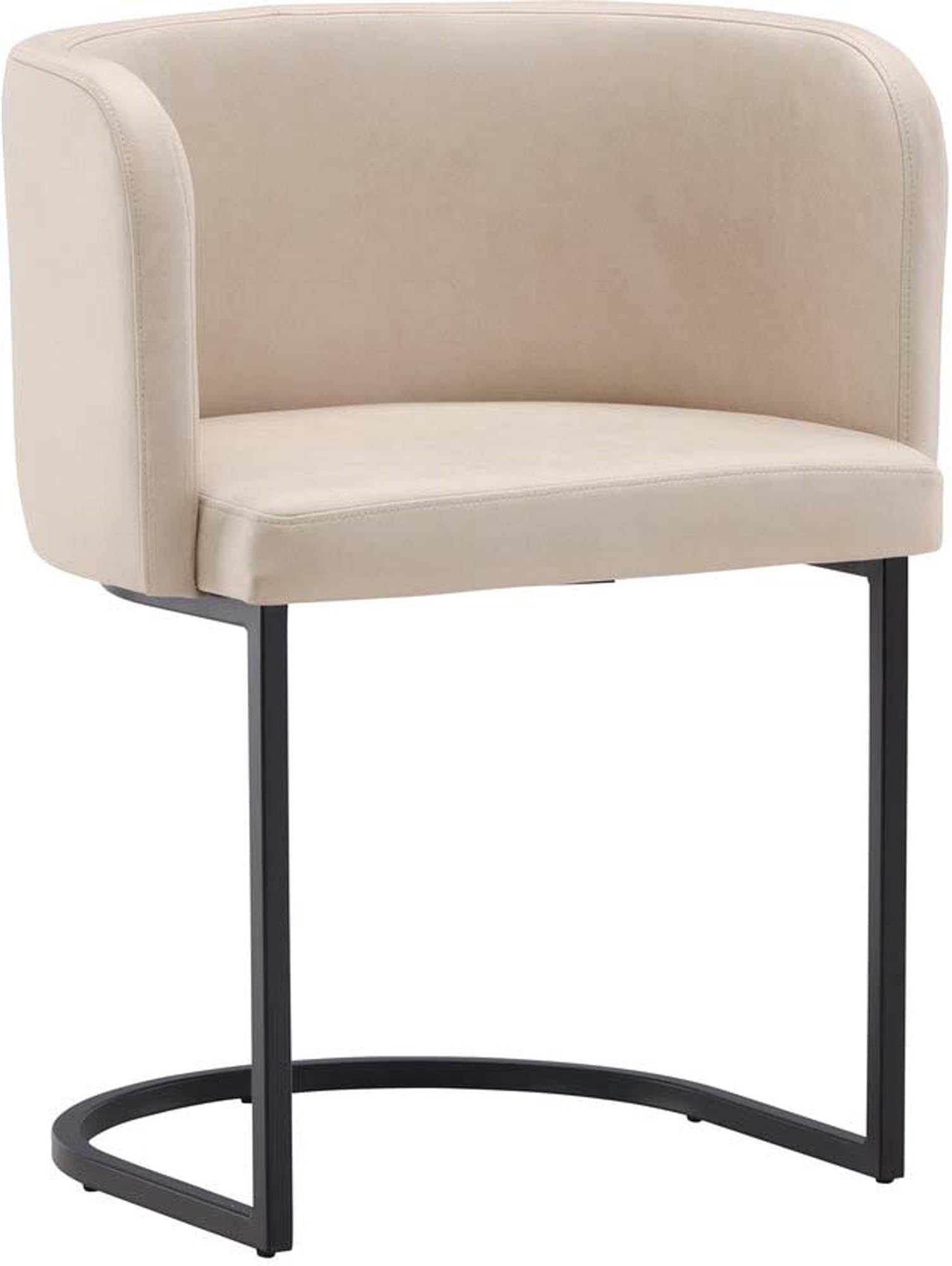 Simrishamn Stuhl in Beige präsentiert im Onlineshop von KAQTU Design AG. Schalenstuhl mit Armlehne ist von Furniture Fashion