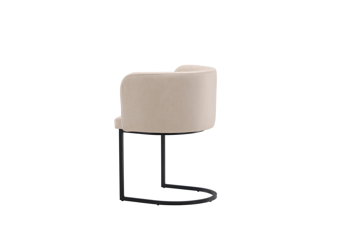 Simrishamn Stuhl in Beige präsentiert im Onlineshop von KAQTU Design AG. Schalenstuhl mit Armlehne ist von Furniture Fashion