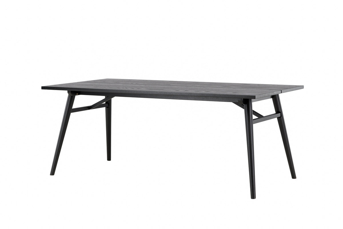 Sleek ausziehbarer Tisch in Schwarz präsentiert im Onlineshop von KAQTU Design AG. Esstisch ist von Venture Home