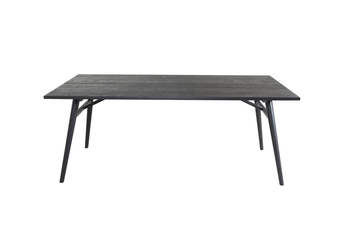 Sleek ausziehbarer Tisch in Schwarz präsentiert im Onlineshop von KAQTU Design AG. Esstisch ist von Venture Home