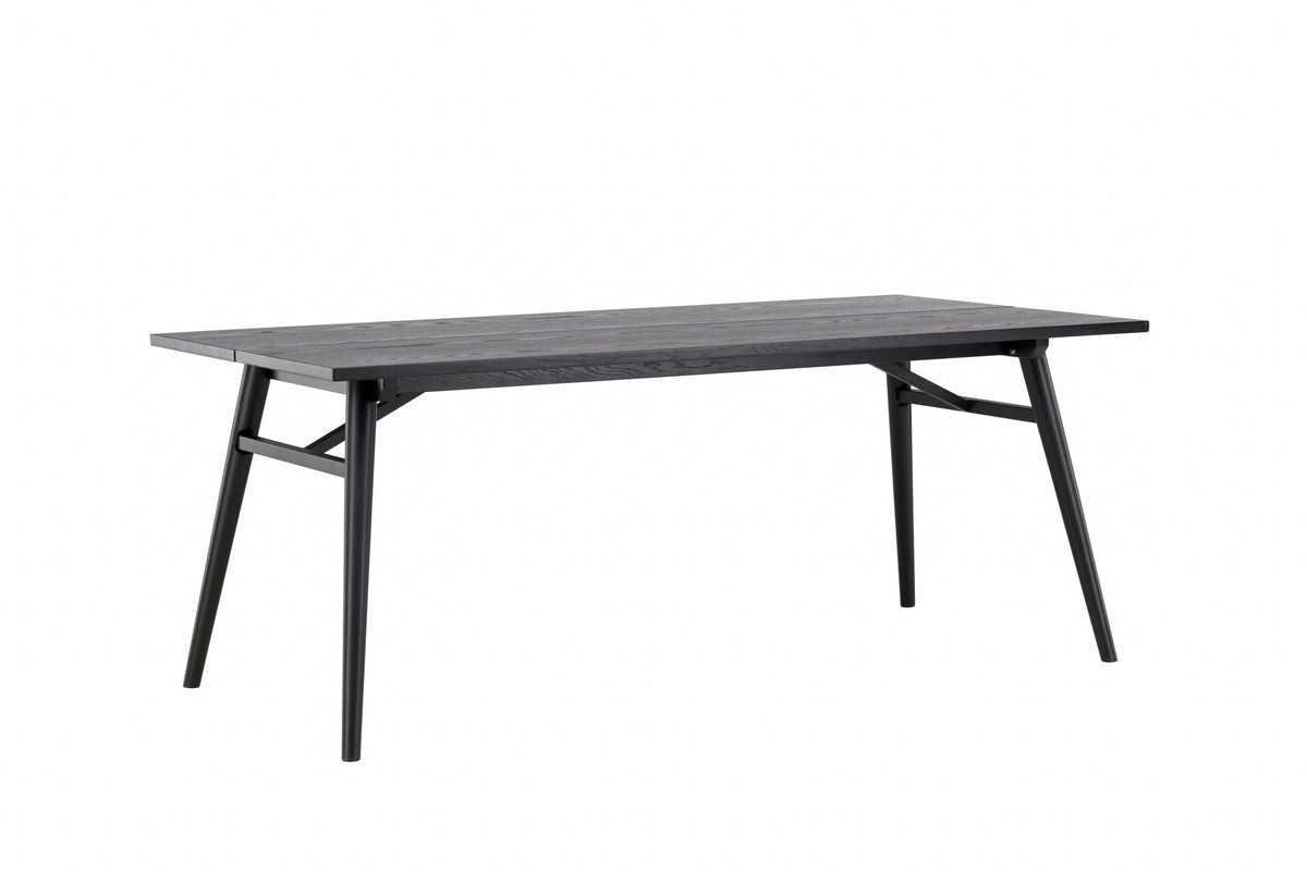 Sleek ausziehbarer Tisch in Schwarz präsentiert im Onlineshop von KAQTU Design AG. Esstisch ist von Venture Home